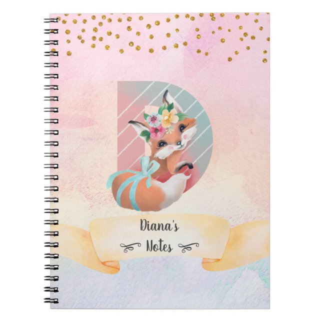 Journal intime quotidien de bébé renard fille à mo (Devant)