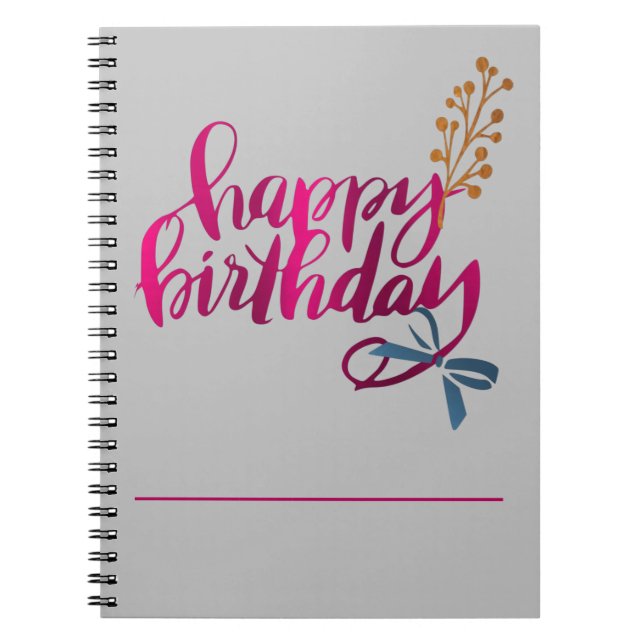 Journal Joyeux Anniversaire (Devant)