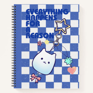 Journal Kawaii Esthétique Bleu Mignon, Motivationn