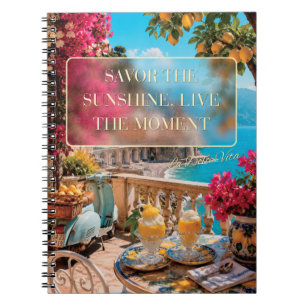Journal ligné Côte d'Amalfi Savor The Sunshine
