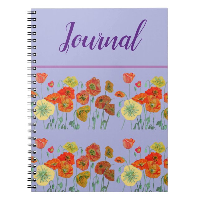 Journal Livre Pansy Pastel Purple Vintage Floral (Devant)