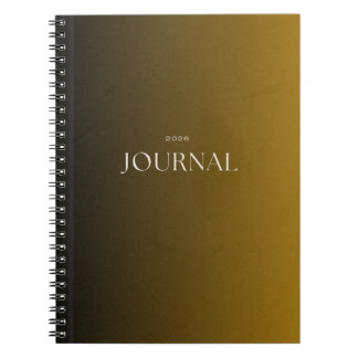 Journal Luxe Noir & Moutarde 2026