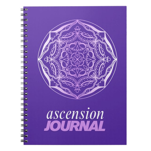 Journal Mandala Violet – Ascension (Devant)