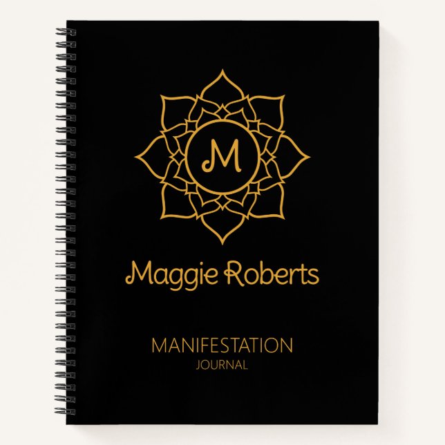 Journal Manifesting Black/Gold, Droit de l'attract (Devant)