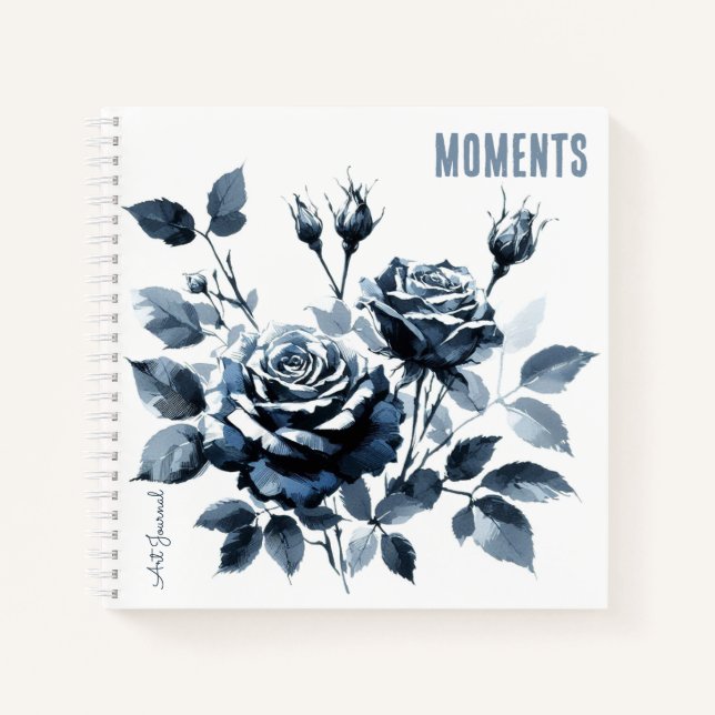 Journal "Moments" Rose en Blue Var01 (Devant)