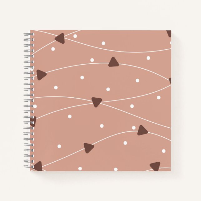 Journal Motif des puces au chocolat au lait (Devant)