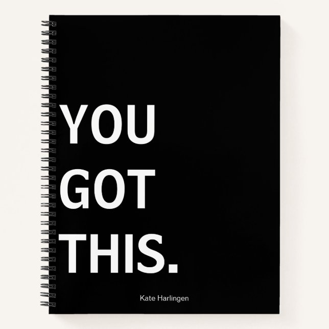 Journal Motivationnel personnalisé "Vous avez ceci (Devant)