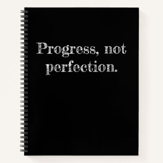 Journal noir de devis de progression Inspirational