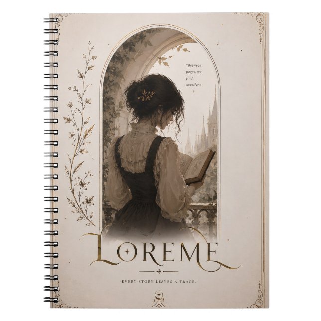 Journal/Notebook vintage pour amoureux des livres (Devant)