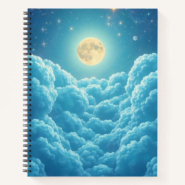 Journal Notes de Ciel Nuageux au Clair de Lune (Devant)