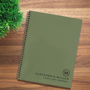 Journal Olive de la liste des tâches personnalisée