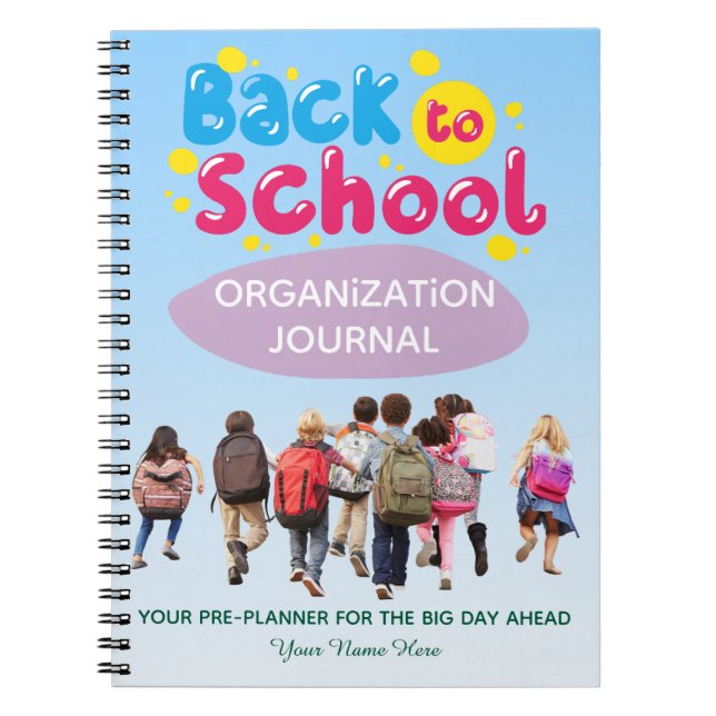 Journal organisationnel de rentrée scolaire (Devant)