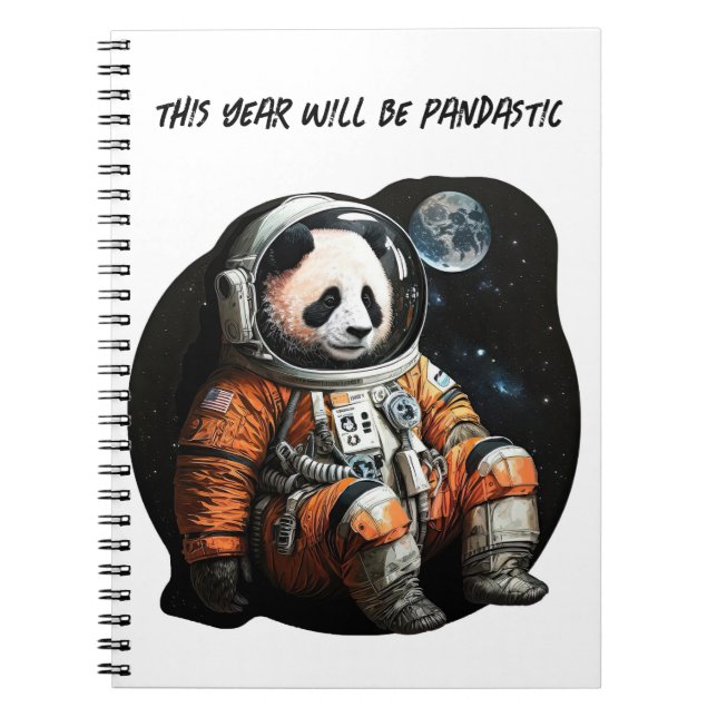 Journal pandastique. Carnet panda spatial (Devant)