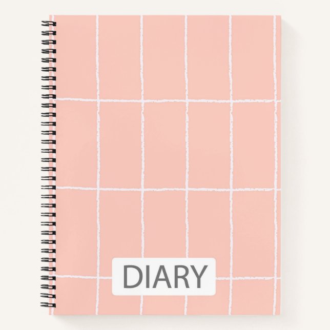 Journal par bandes rose et blanc (Devant)