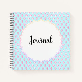 Journal Pastel Cross Motif Carnet de dévotion