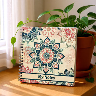 JOURNAL Pastel Mandala carnet personnalisé