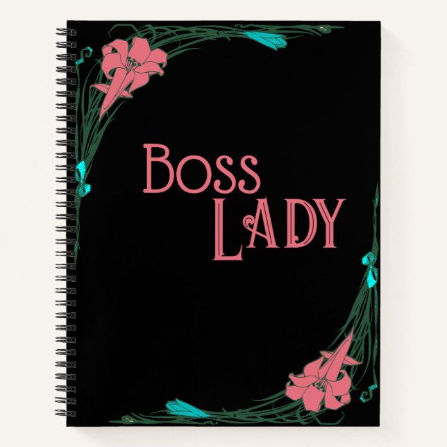 Journal personnalisable "Boss Lady" (Devant)