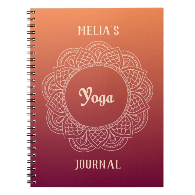 Journal personnalisable de yoga (Devant)