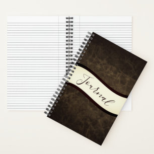 journal personnalisé aspect rawhide