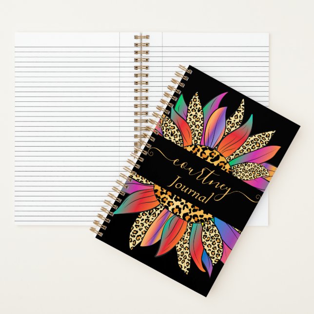 Journal personnalisé avec impression arc-en-ciel e (À l'intérieur)