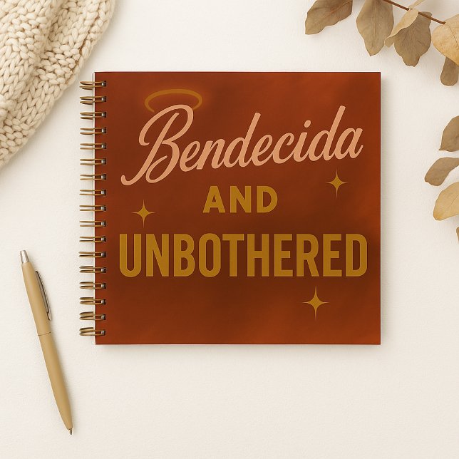 Journal personnalisé "Bendecida et imperturbable"  (Créateur téléchargé)