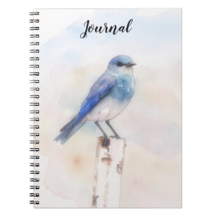 Journal personnalisé Bluebird Nature Art