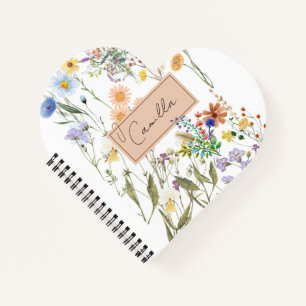 Journal personnalisé fleur sauvage Noteboo Customi