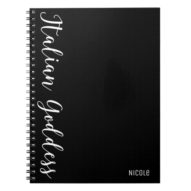 Journal personnalisé moderne déesse italienne (Devant)