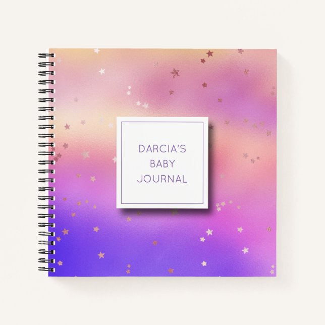 Journal personnalisé Pastel Baby (Devant)