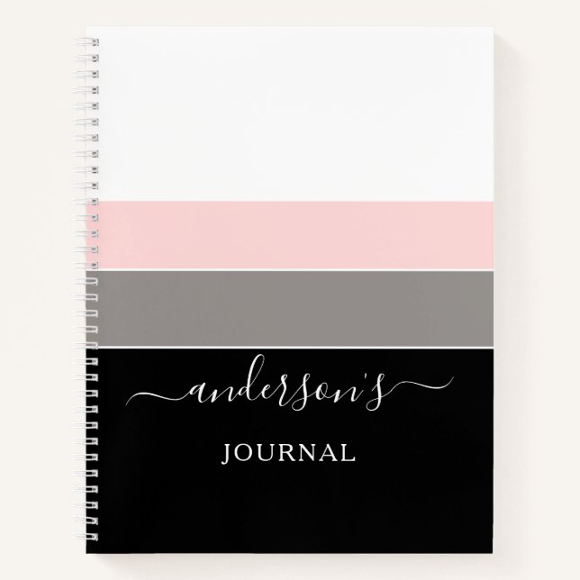 Journal personnalisé simple moderne (Devant)