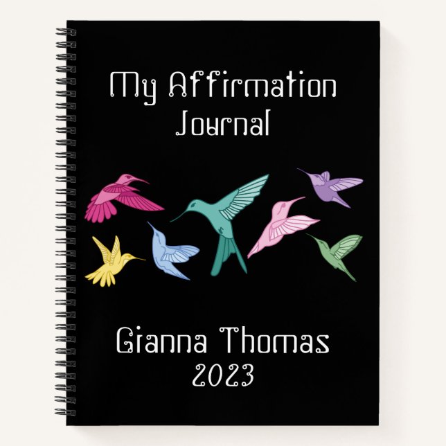 Journal personnalisé sur les colibris (Devant)