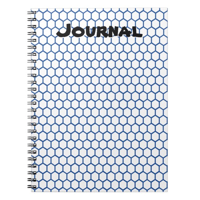 Journal personnel du Motif Honeypeb bleu (Devant)