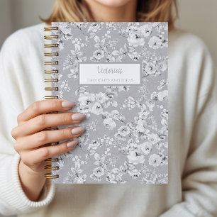 Journal Personnel Fleurs de Roses Vintage
