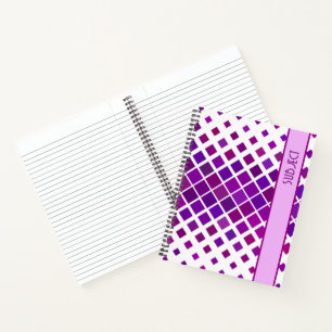 Journal personnel graphique violet contemporain
