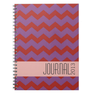 Journal personnel moderne rouge violet à motif Che