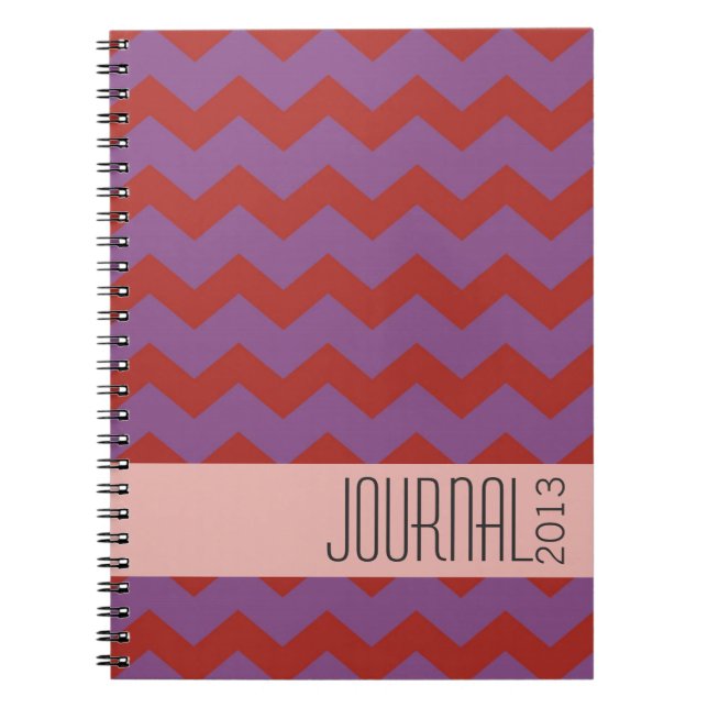 Journal personnel moderne rouge violet à motif Che (Devant)