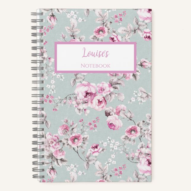 Journal Personnelisé Rose Vintage (Recto)