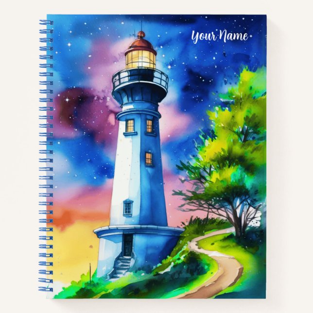 Journal Phare sous un ciel étoilé (Devant)