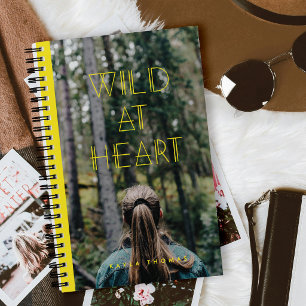 Journal photo de typographie géométrique "Wild at