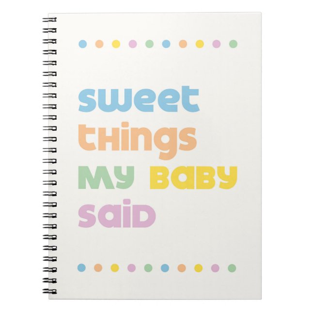 Journal pour enfants Douces Choses cahier de souve (Devant)