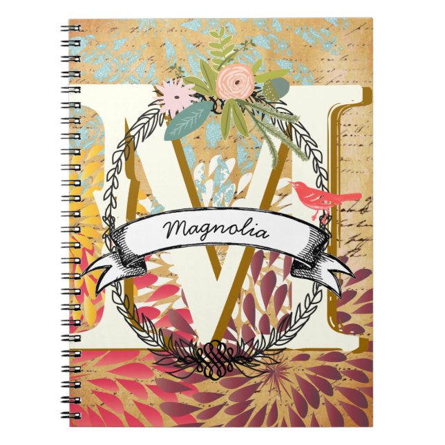 Journal quotidien avec monogramme (Devant)