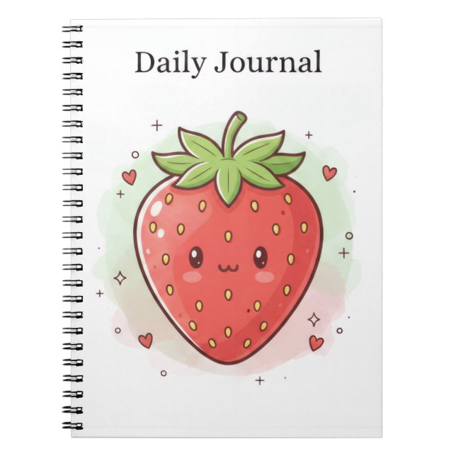 Journal quotidien Sweet Strawberry (Devant)