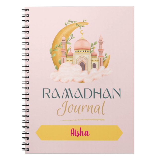 Journal Ramadan avec mosquée rose (Devant)