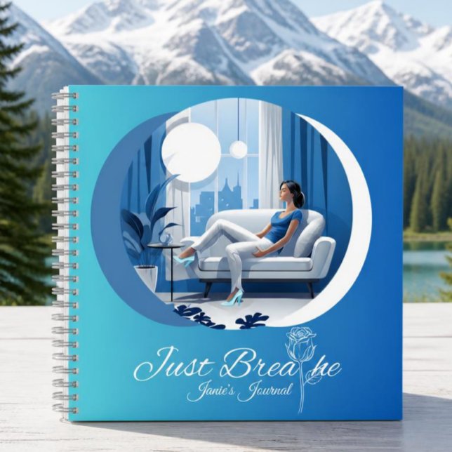 Journal relié Just Breathe (Créateur téléchargé)