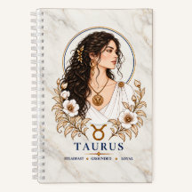 Journal relié Taureau Zodiaque