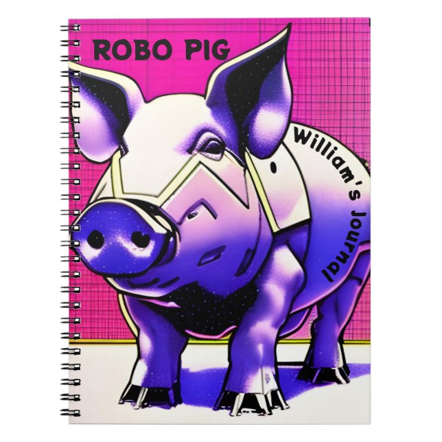 Journal ROBO COCHON. Texte modifiable. (Devant)