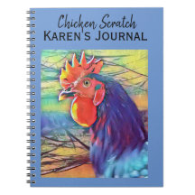JOURNAL ROOSTER COLORÉ PERSONNALISABLE