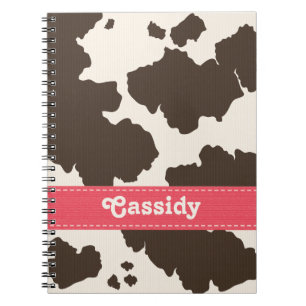 Journal rose et Brown de carnet de peau de vache