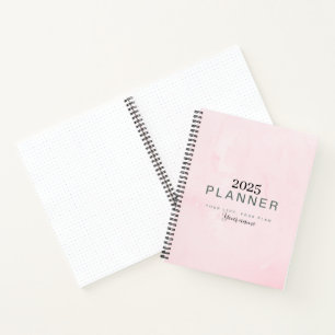 Journal rose minimaliste Notes du planificateur de