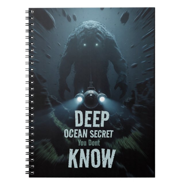 Journal Secret de l'Océan Profond – Cahier (Devant)